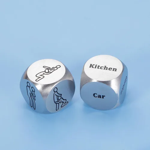 Miniatura 5 de 2 dados de regalo para el día de San Valentín para él, su aniversario, para novio, novia, marido, esposa, hombres y mujeres, juego nocturno