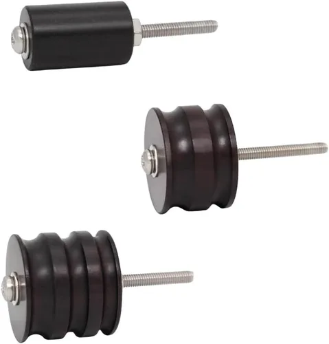 Miniatura 7 de Juego de 3 herramientas de pulido de cuero, barras pulidas de madera de ébano negro, bruñidor de cuero de madera de ébano, juegos de bruñidor