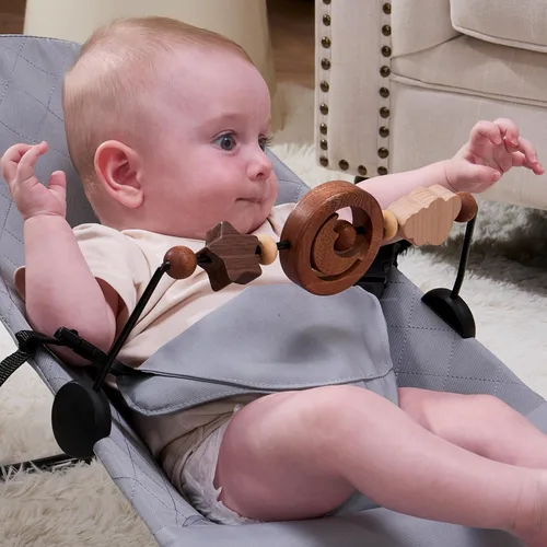 Miniatura 4 de Barra de juguete compatible con Baby Bjorn Bouncer Toy Bar para Baby Bouncer, accesorio de barra de juguete de madera duradera, juguete sensorial