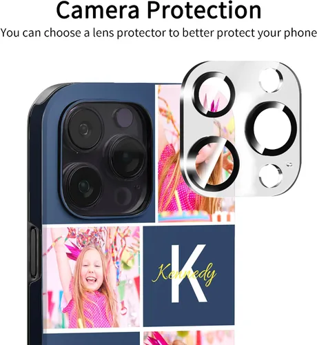 Miniatura 7 de Easycosy Fundas personalizadas para teléfono con imagen para 17, 16, 15, 14, 13, 12, 11 Pro/Max/Mini Air XR X Xs Max de doble capa de defensa