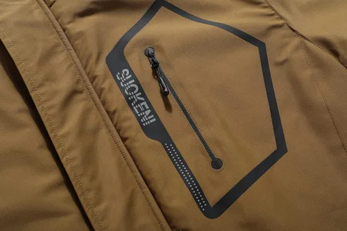 Miniatura 3 de Chaqueta de esquí impermeable con capucha para hombre, abrigo cálido de nieve para el invierno