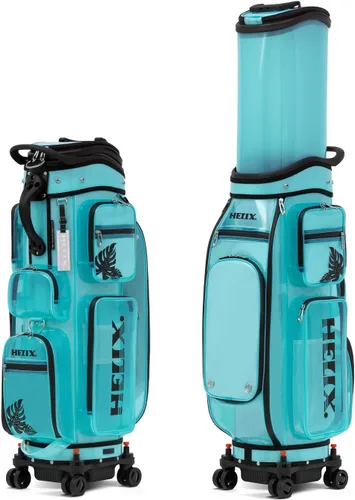 Miniatura 10 de HELIX -Bolsa de carrito de golf de golf, fácil de transportar, bolsa retráctil para carrito de golf con chasis de ruedas de bloqueo y empuñadura