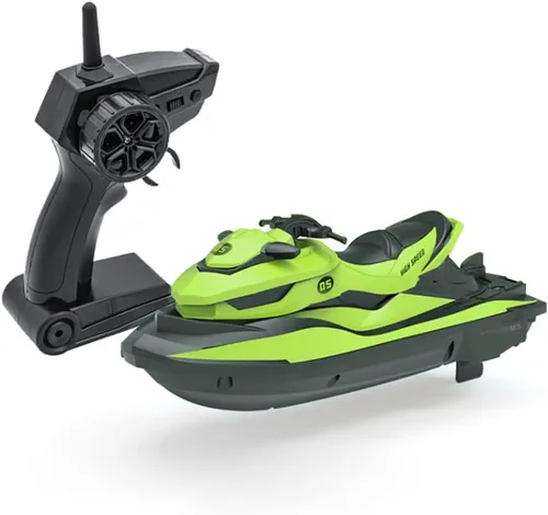 Miniatura 9 de Barco a motor de control remoto de 2.4 GHz, 1: 14 juguete de agua marina de alta velocidad con 2 motores, 2 niveles de velocidad - juguete de Azul