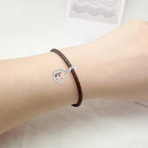Miniatura 4 de Always My Sister Forever My Friend - Dije de corazón con circonita cúbica para pulsera Pandroa
