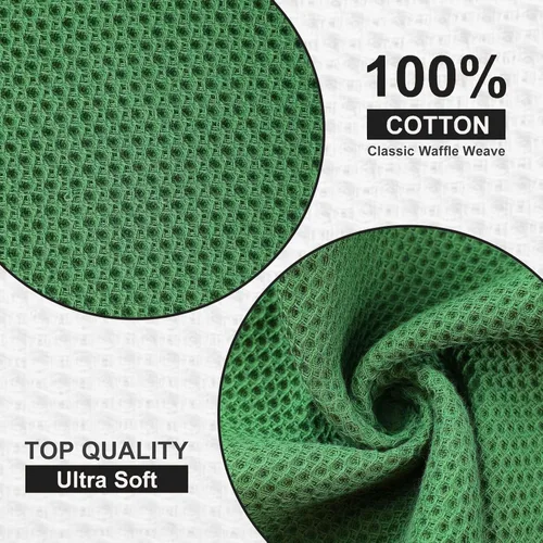 Miniatura 293 de Kitinjoy - Paños de cocina de 100 % algodón, tela de tejido gofrado, paño de limpieza ultrasuave, absorbente y de secado rápido. Beige