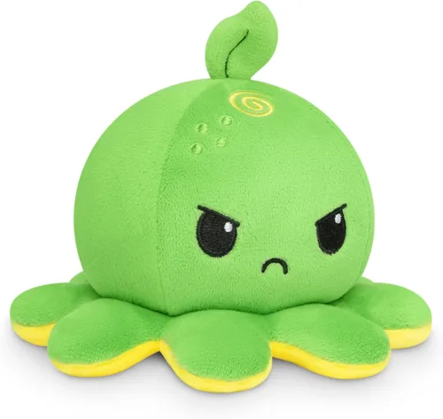 Miniatura 24 de TeeTurtle - El Peluche de Pulpo Reversible Original - Azul Claro + Azul Oscuro - Lindos Animales de Peluche Sensoriales Fidget Que Muestran Tu