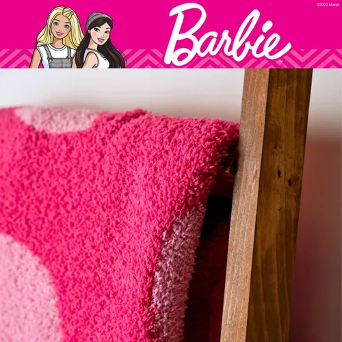 Miniatura 5 de Franco Collectibles Barbie - Ropa de cama para adultos, suave, acogedora, elegante, Dream Lux Intarsia, manta de punto, 50 x 60 pulgadas