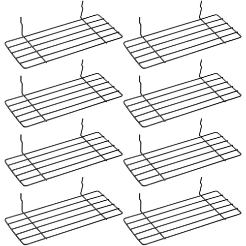 Hicarer Estante de tablero de clavijas, ganchos de metal para tablero de clavijas, soportes de estante organizadores para el hogar, garaje, banco de
