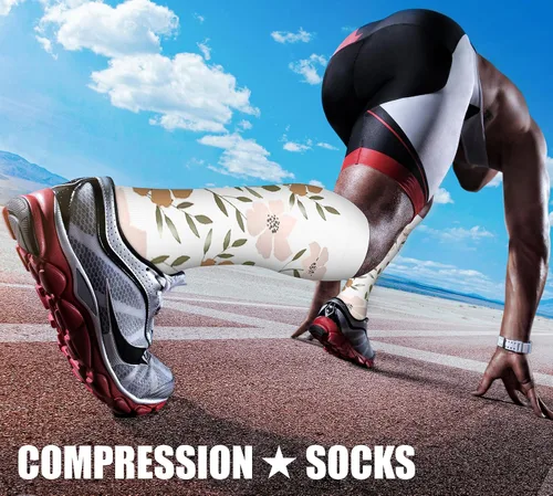 Miniatura 156 de CHARMKING - Calcetines de compresión para mujeres y hombres (3 pares), 15-20 mm Hg, el mejor apoyo para atletismo, running o ciclismo, mejora