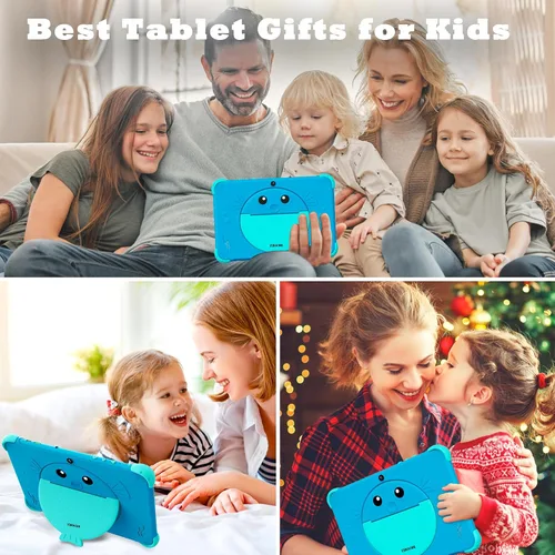 Miniatura 7 de Tablet para niños de 10 pulgadas, tablet para niños, tabletas Android para niños pequeños con estuche, tabletas para niños con control parental