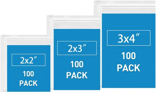 Miniatura 9 de 200 bolsas de plástico – Bolsas con cierre de 4 tamaños (9 x 12, 10 x 13, 13 x 15, 13 x 18 pulgadas), bolsas de plástico extra gruesas
