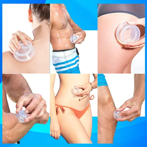 Miniatura 9 de Cupping Warehouse Supreme 6 Intermediate Pro 5560 Juego de ventosas de silicona – Kit de terapia de masaje de 6 tazas para principiantes – Grado