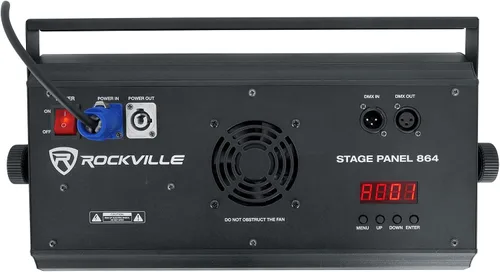 Miniatura 3 de Rockville Stage Panel 864 LED RGB Pro Stage Wash Light + Strobe + Matrix Combo