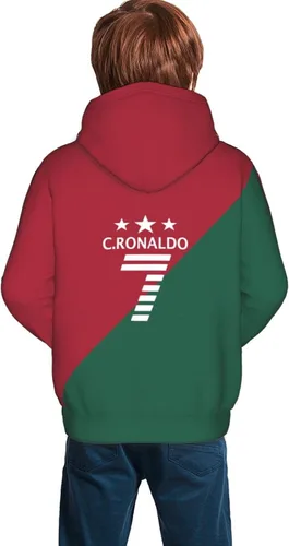 Miniatura 2 de Luja Dling Ronaldo #7 Cr7 - Sudadera con capucha para adolescentes con bolsillo