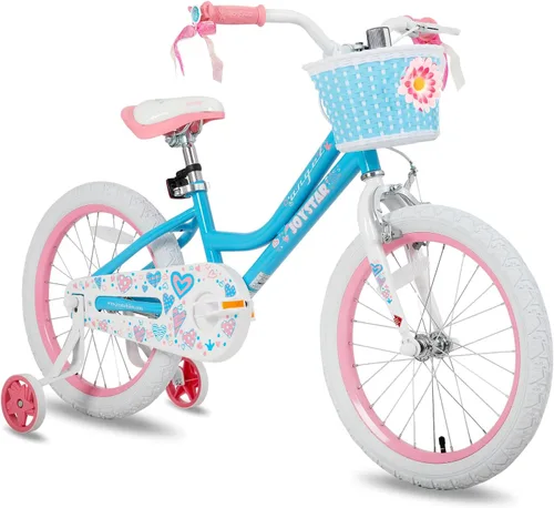 Miniatura 18 de JOYSTAR Angel Bicicleta para Niñas para Niñas Pequeñas y Niños de 2 a 13 Años, Bicicleta para Niños de 12, 14, 16, 18, 20 Pulgadas con Ruedas de Azul