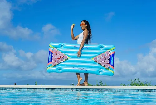Miniatura 4 de Poolcandy Pong inflable para fiesta en la piscina; un juego de piscina fácil de instalar, lago o playa. Perfecto para tu próxima barbacoa, piscina