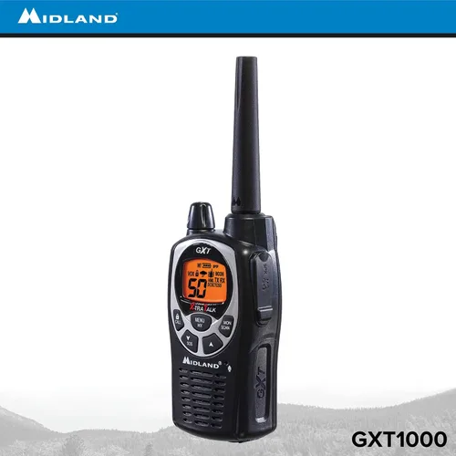 Miniatura 9 de Midland GXT1000VP4 Radio bidireccional GMRS de 50 canales – Walkie Talkie de hasta 36 millas – Negro/Plata (paquete de 4)
