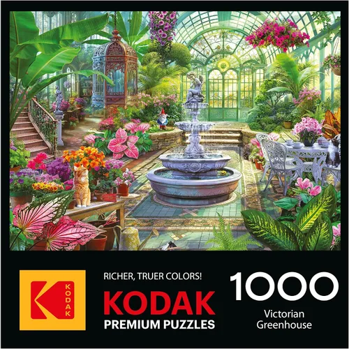 Miniatura 4 de RoseArt - Kodak Premium - Invernadero victoriano - Rompecabezas de 1000 piezas para adultos