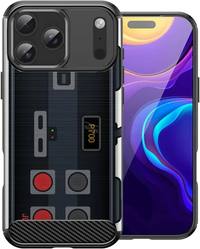 Miniatura 11 de CasesOnDeck - Funda compatible con Apple iPhone 17 Pro Max, diseño de TPU con patrón pictórico, flexible, delgada y elegante (casete retro)
