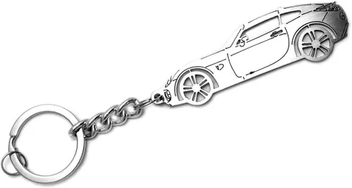 Miniatura 2 de AWA Llavero con anillo para Pontiac Solstice de acero con colgante de llave de automóvil, regalo de automóvil, accesorios de diseño de automóvil