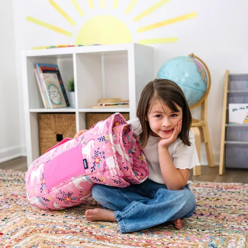 Miniatura 6 de Wildkin Alfombrilla para Siesta Infantil Original – Cómoda Alfombrilla para Dormir con Almohada, Ideal para Escuela y Viajes Unicornios mágicos