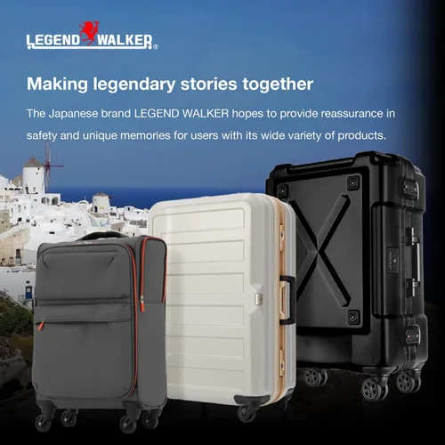 Miniatura 8 de LEGEND WALKER SPATHA PC+ABS Hardshell Maleta con estructura metálica con hilanderos de doble rueda, 5113, Negro