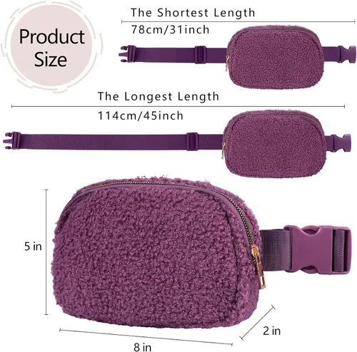 Miniatura 218 de Riñonera cruzada para mujeres y hombres, bolsa para cinturón para senderismo con correa ajustable, riñonera para correr, entrenamiento, deportes