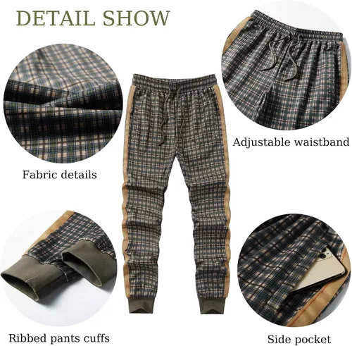 Miniatura 5 de ANOTWENER Trajes deportivos de 2 piezas para hombre, cuello alto, manga larga con bolsillos laterales dobles, chaqueta y pantalones deportivos