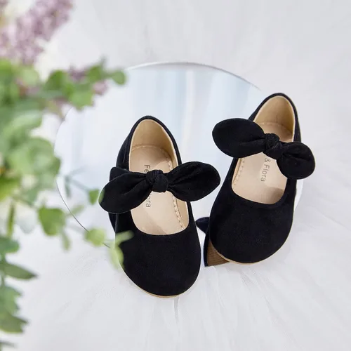 Miniatura 3 de Felix & Flora - Zapatos bajos de vestir con flores para niña pequeña, tipo balerina, para fiesta, escuela y boda