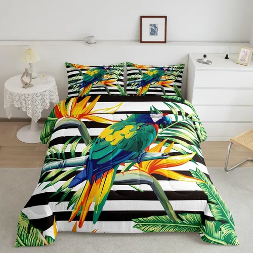 Miniatura 18 de Erosebridal Juego de edredón de zorro para niños, edredón de plumón de oso bosque, ciervo, para dormitorio de niños y niñas, juego de ropa de cama