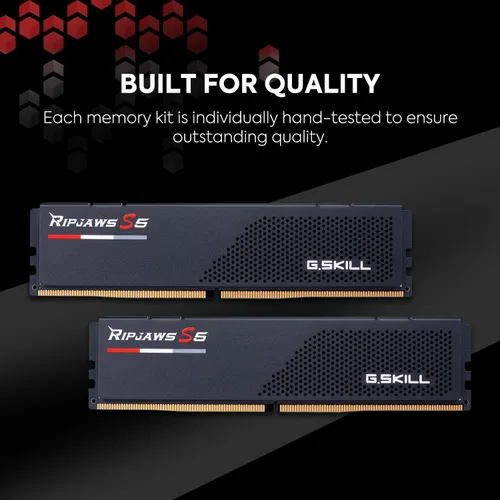 Miniatura 5 de G.SKILL Ripjaws Serie S5 DDR5 RAM (Intel XMP 3.0 y AMD Expo) 16 GB (1 x 16 GB) 6000MT/s CL36-36-36-96 1.35V Memoria de computadora de escritorio