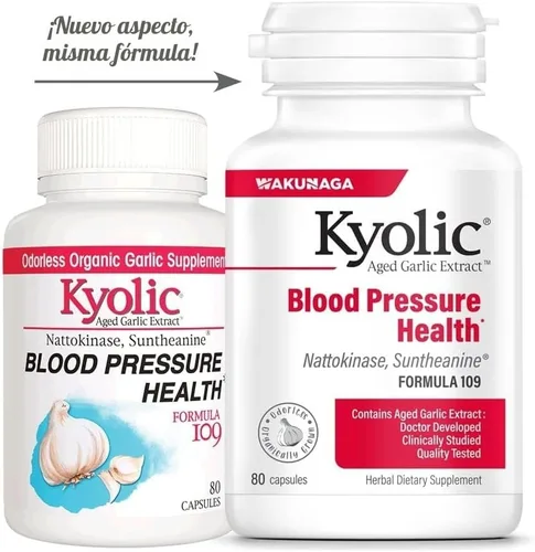 Miniatura 5 de Fórmula 109 de Kyolic, extracto de ajo envejecido capsulas para la salud y la presión arterial, 109-41, 1, 1