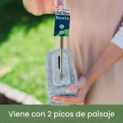 Miniatura 4 de Beuta Borde de Paisaje Borde de Jardín Bloques de Piedra Artificial para Bordes de Césped, Macizos de Flores y Bordes de Patio – Paquete de 4