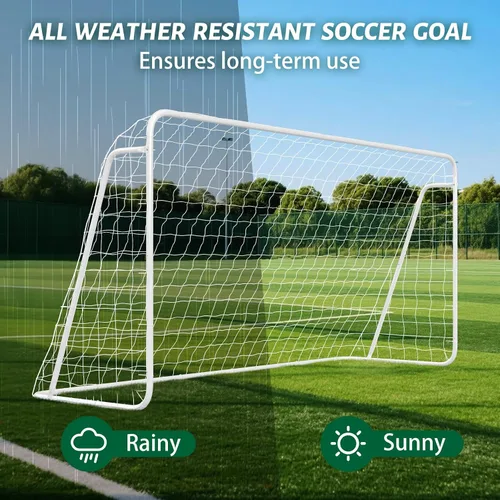 Miniatura 5 de NAIZEA Soccer Goals - 24x8/21x7/18x7/12x6/16x7/10x6/8x6/6x4FT Soccer Goals for Backyard Training- Portable Metal Soccer Net for Youth & Adults