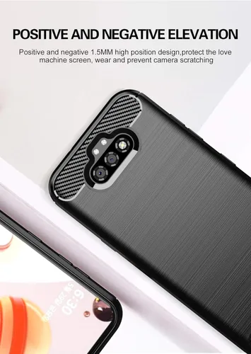 Miniatura 3 de Asuwish Compatible con LG K31/Phoenix 5/Fortune 3/Risio 4 Protector de pantalla de vidrio templado y accesorios de celda de silicona delgada de goma