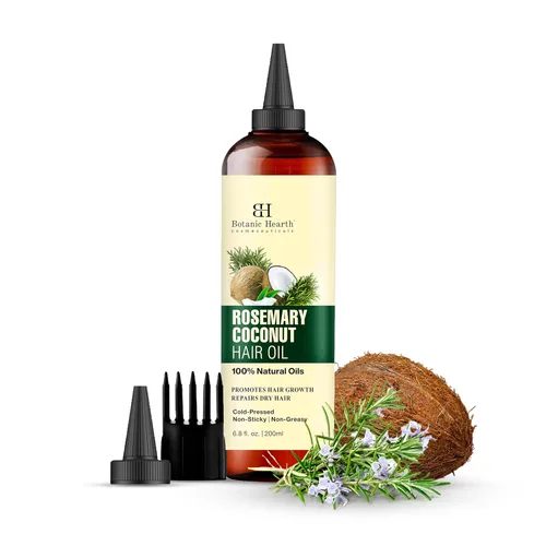 Miniatura 12 de Botanic Hearth Aceite de biotina para el crecimiento del cabello y aceites de tratamiento capilar Tratamiento fortalecedor seco, encrespado