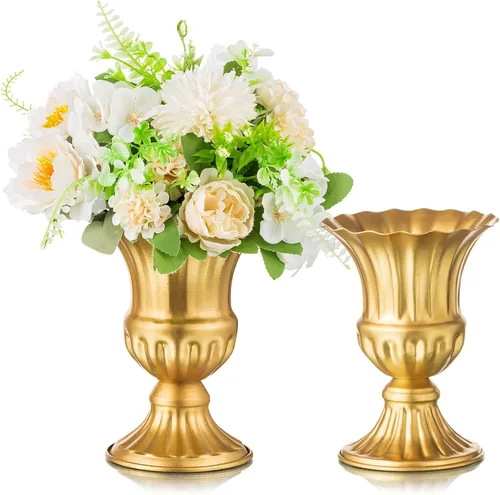 Sziqiqi Jarrón vintage para flores, macetas decorativas para centros de mesa, pequeños jarrones con arreglos florales para sala de estar, hogar,