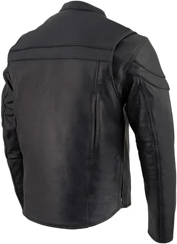 Miniatura 9 de Chamarra de piel Leather King para hombres