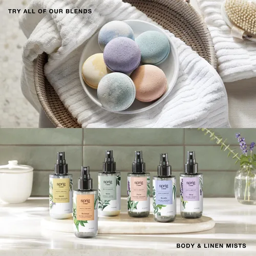 Miniatura 6 de Sprig by KOHLER - Bomba de baño de manzanilla + té verde, hipoalergénica, fabricada con ingredientes botánicos naturales e ingredientes de primera