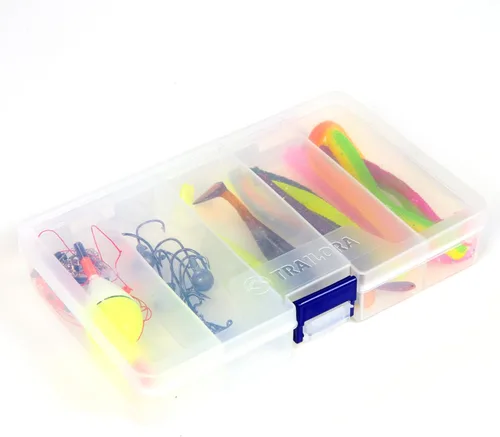 Miniatura 8 de Kit de pesca con caña, carrete predistribuido, aparejos, ganchos, estuche de transporte con cremallera