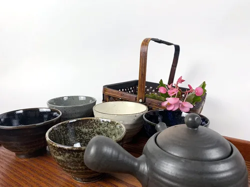 Miniatura 6 de JapanBargain 4701, juego de té japonés de porcelana para adultos, té chino asiático oriental estilo china, flor de cerezo, hecho en Japón (Sakura)