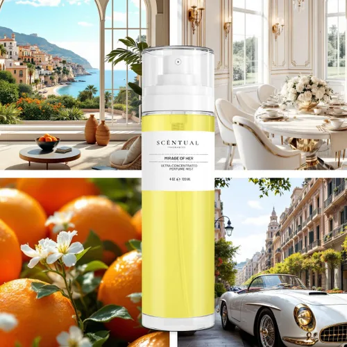 Miniatura 3 de Scentual Fragrances, niebla de perfume ultraconcentrada para cabello y cuerpo, fragancia duradera para mujer, perfumes gourmand para mujeres, vegano