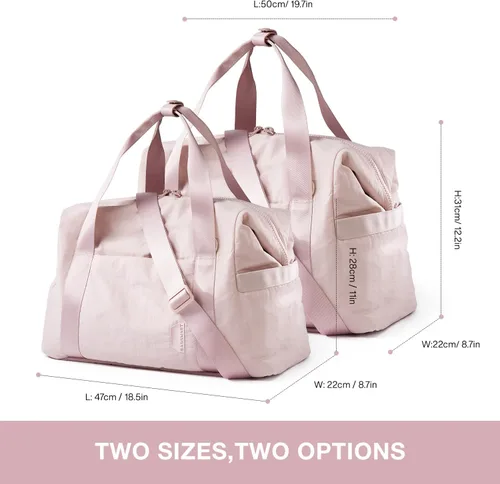 Miniatura 6 de BAGSMART BAGSMART - Bolsa de gimnasio para mujer, bolsa de mano para fin de semana, bolsas de viaje con funda de carretilla, bolsa de viaje