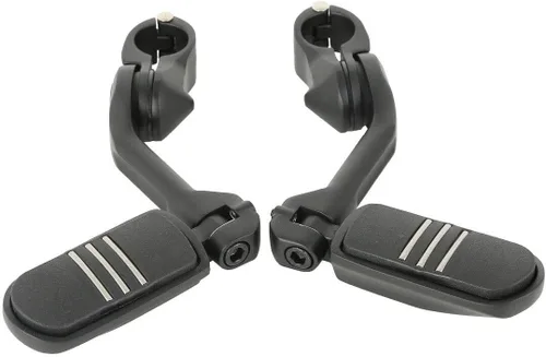 Miniatura 10 de TCMT Estribo corto de montaje en ángulo para carretera de 1 1/4 pulgadas para Harley Touring Road King Street Glide Road Glide Electra Glide Softail