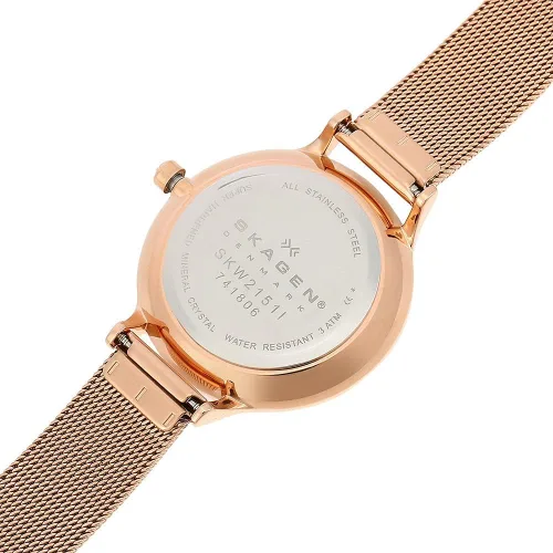 Miniatura 12 de Skagen Anita - Reloj casual de malla de acero de cuarzo para mujer