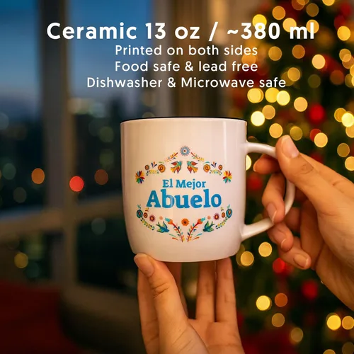 Miniatura 3 de Triple Gifffted La Mejor Abuela and Abuelo Tazas de café en español, Latino Best Grandma and Grandpa, Grandparents Gifts Gifts Gift Dia Birthday and