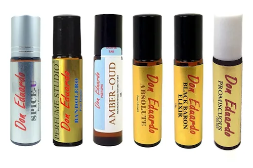 Set para que los hombres atraigan mujeres con aceites atractivos naturales (Absoluto, Spice-U, Amber Oud, Bandolero, Black Baron, Promiscuous), 0.3