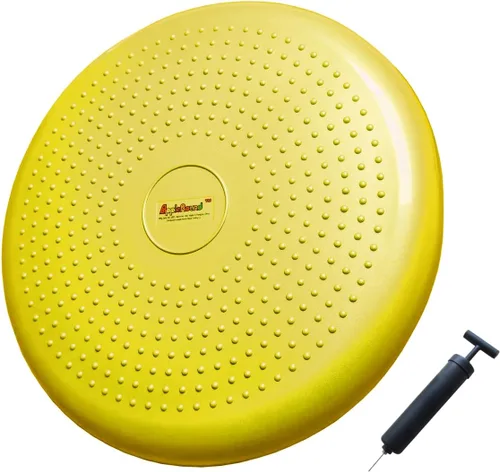 Miniatura 7 de AppleRound Cojín de balanceo inflable con bomba manual, tabla de estabilidad de aire (extra gruesa), disco de equilibrio para adultos, asiento