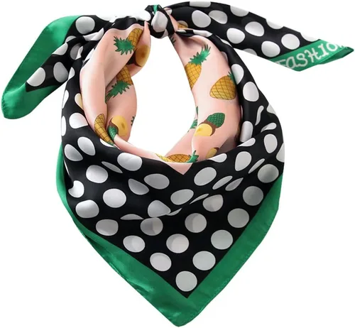 Miniatura 55 de Conjunto de bufanda de poliéster de gasa cuadrada de satén suave y grande para mujer, cuello de cabeza, multiuso, colores sólidos disponibles
