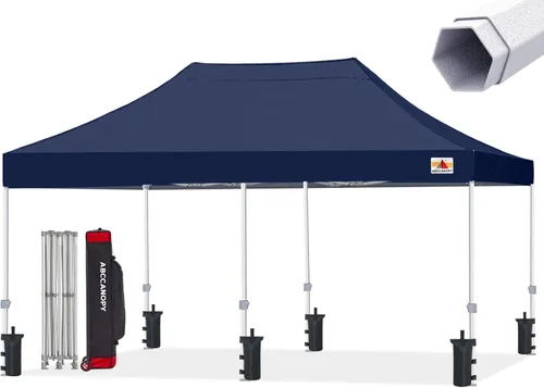 Miniatura 18 de ABCCANOPY Tienda de campaña con toldo emergente comercial 10x10 Serie Premium, Beige
